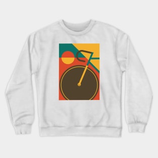 Modern Art Bicycle Cycling Graphic Crewneck Sweatshirt